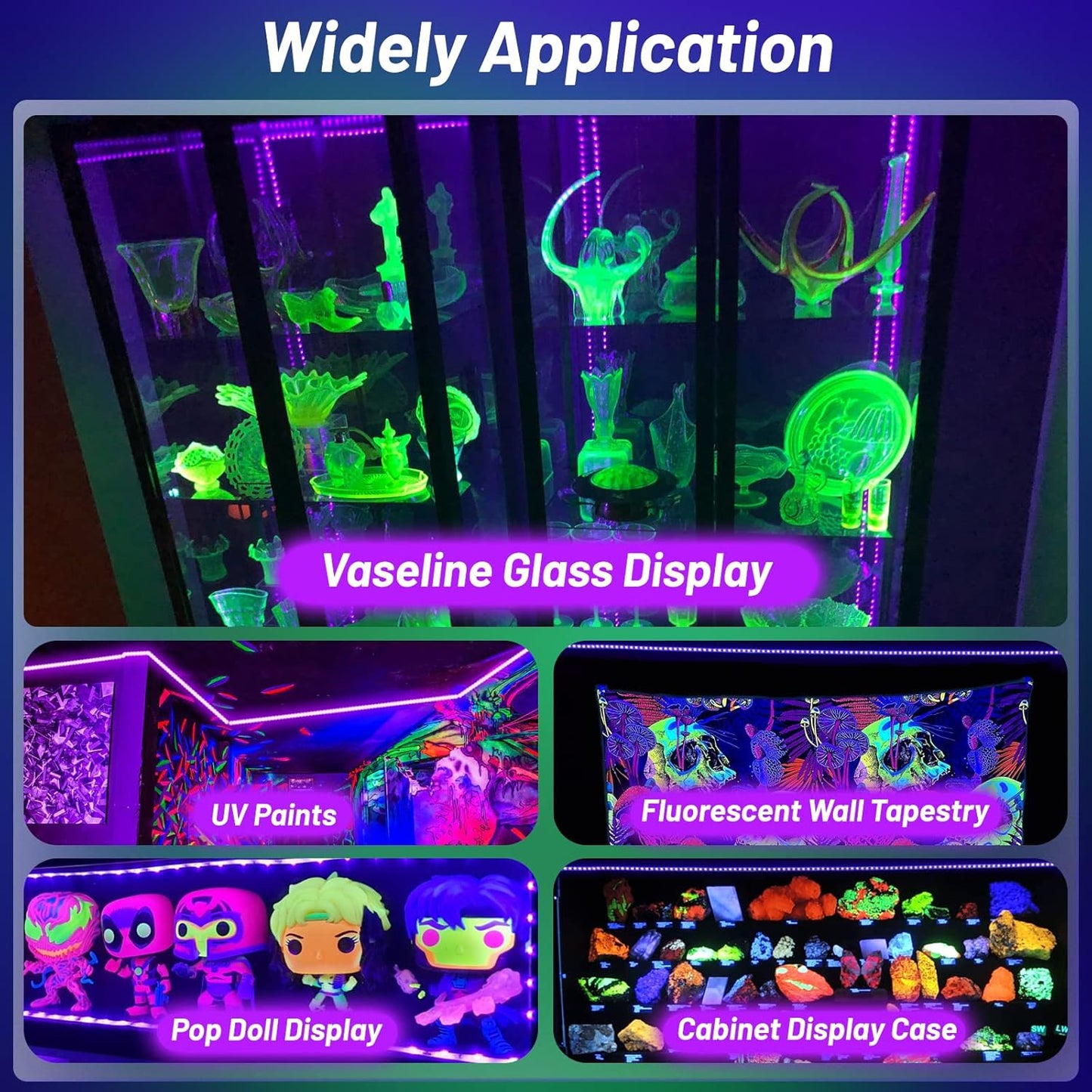 LumoGlow Black Light Strip – Cool-to-Touch Glow Lighting Safe Around Kids and Pets