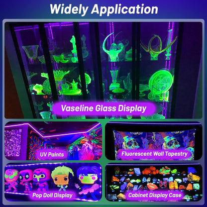 LumoGlow Black Light Strip – Cool-to-Touch Glow Lighting Safe Around Kids and Pets