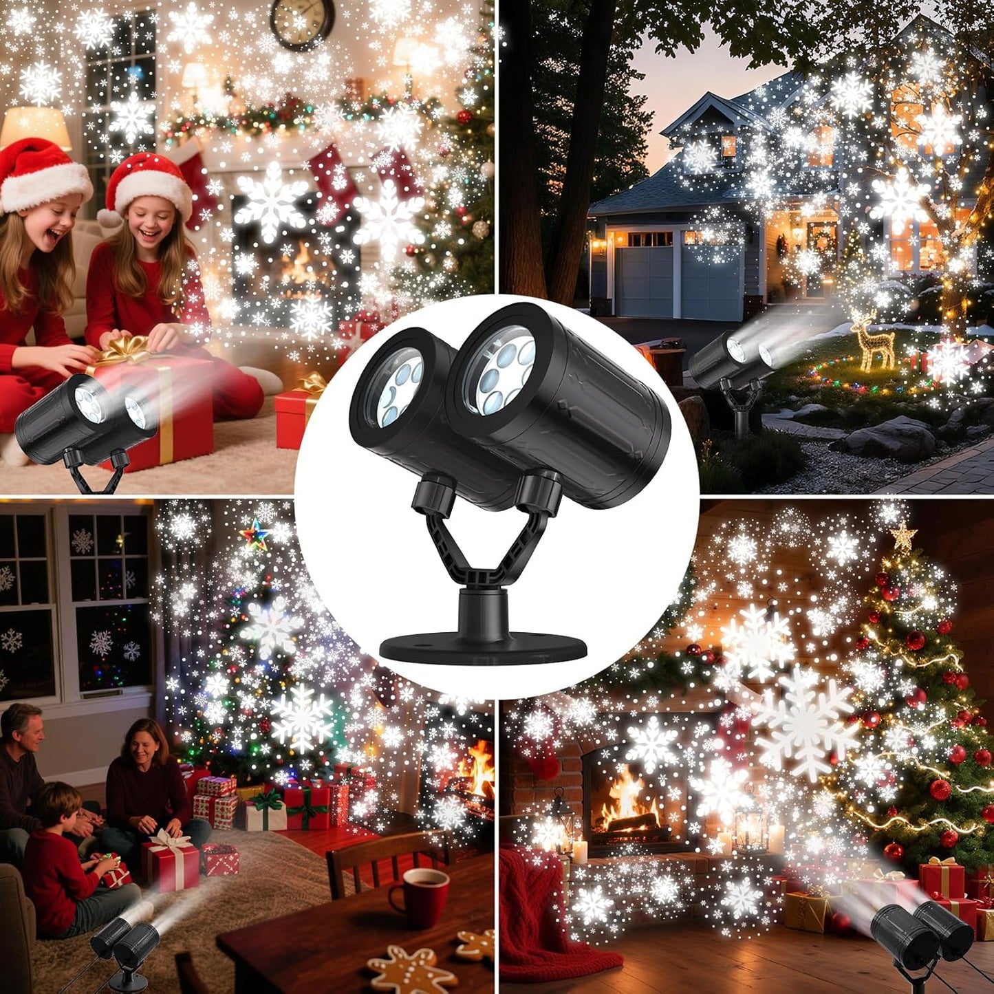 Lumora Glow Snowflake Projector Lights – Thoughtful Housewarming Gift for New Homeowners at Christmas