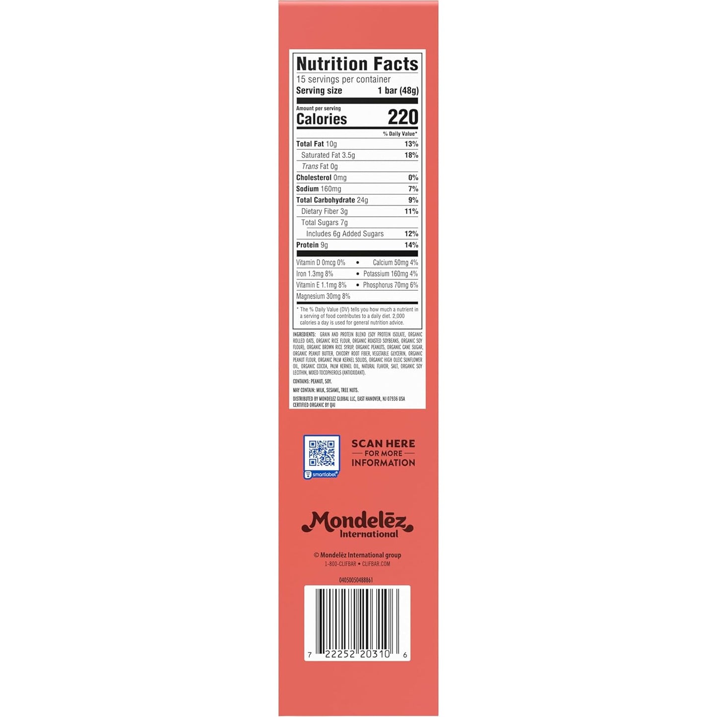 LUNA Bar Nutz Over Chocolate - Portable Plant Protein Bar for Hiking Pack, Trail & Active Adventures