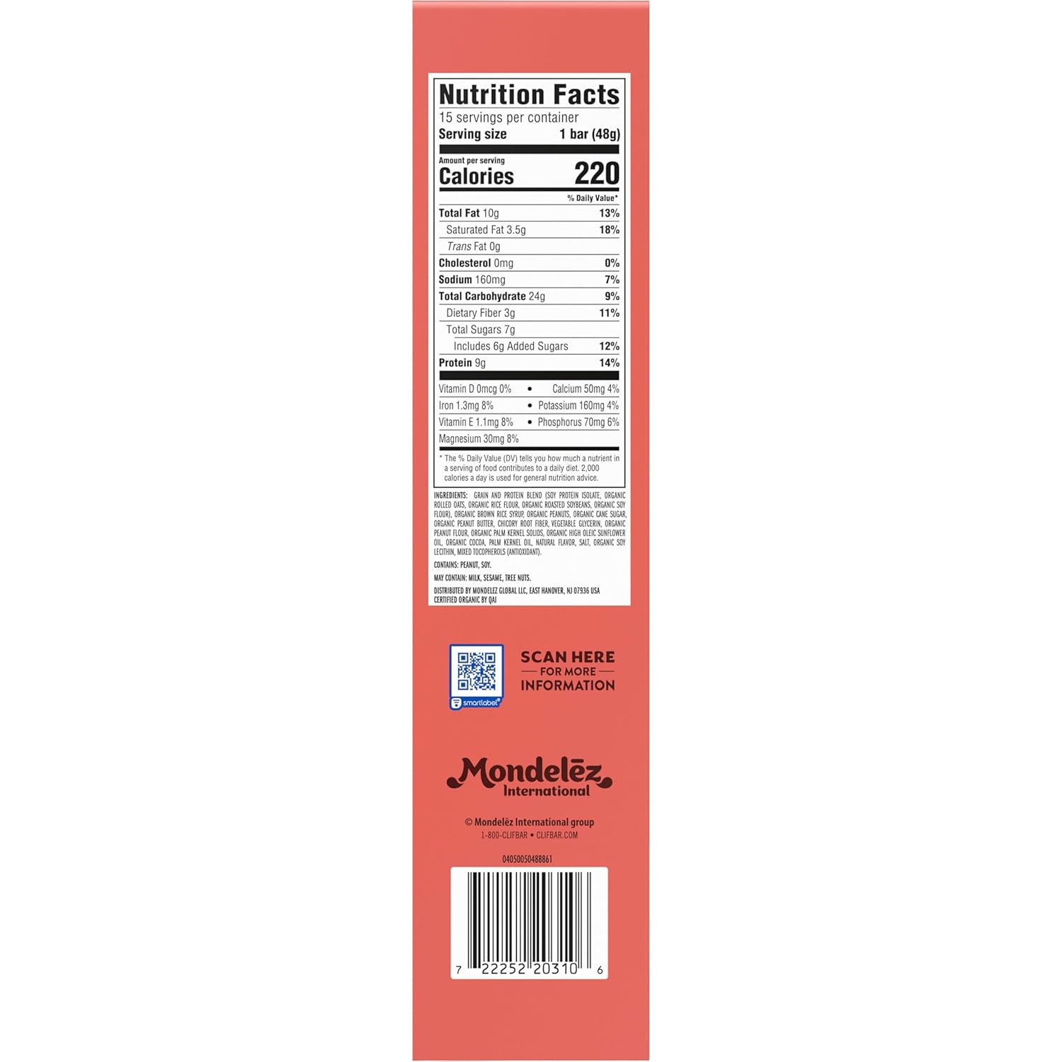 LUNA Bar Nutz Over Chocolate - Portable Plant Protein Bar for Hiking Pack, Trail & Active Adventures