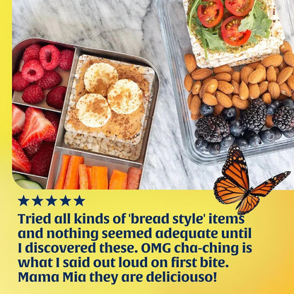 Lundberg Organic Thin Stackers Red Rice & Quinoa – Single-Ingredient-Style Salt-Free Snack for an Uncluttered Pantry