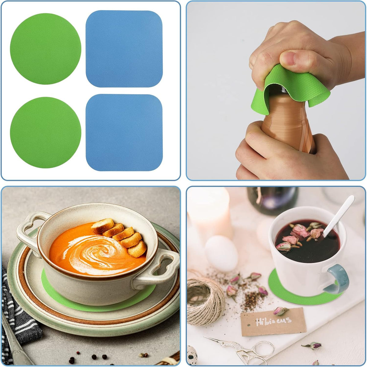 LUTER Multi-Use Gripper Pads – Aesthetic Kitchen Organizer, Hang on Hook or Store in Drawer for Clutter-Free Countertops