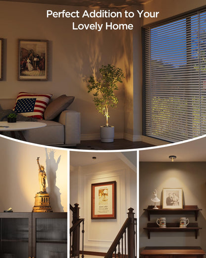 LUXFURNI Spotlight Indoor – Minimalist Cordless Picture Light for Clean Gallery Walls and Intentional Living