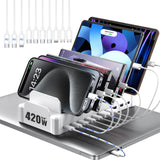 Zobirez Compact Power Hub 420W – Less-Is-More Family Charging Solution, Single Replaceable Station