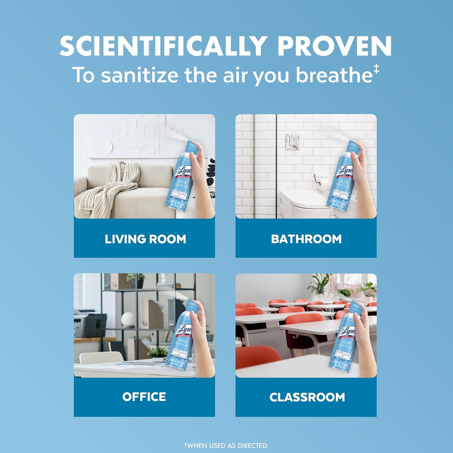 Lysol Air Sanitizer Spray – Thoughtful Housewarming Gift for New Homeowners and First Apartments