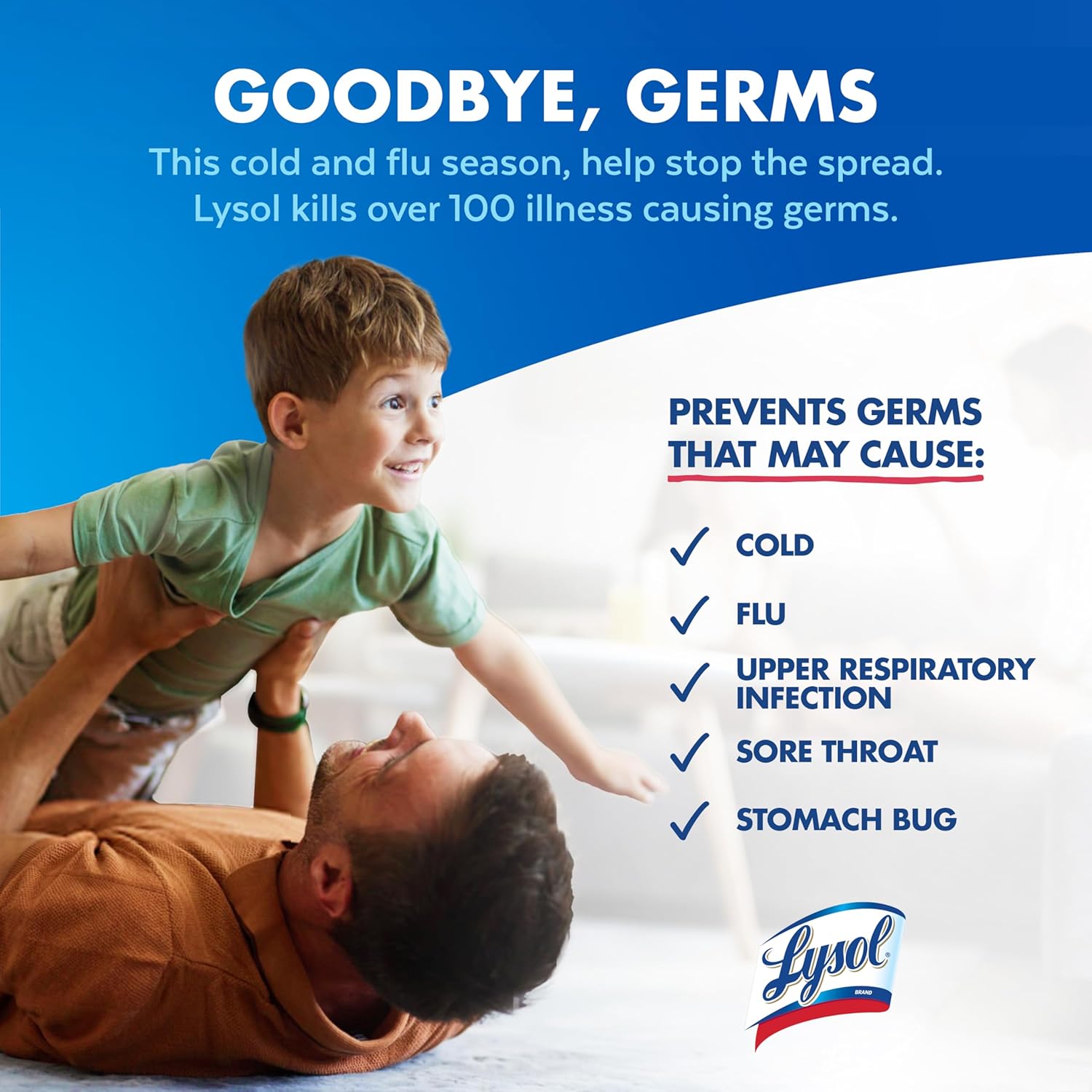 Lysol Disinfectant Spray – Home Office Surface Sanitizer for Keyboards, Desks, and Door Knobs