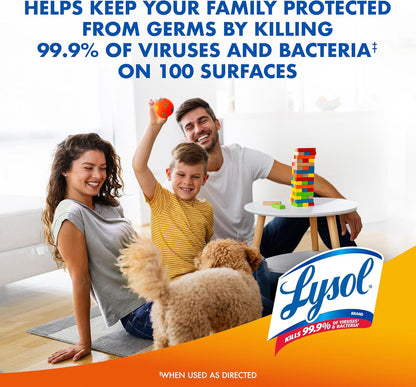 Lysol Disinfectant Spray – Nursery and Playroom Sanitizer That Kills 99.9% of Germs on Toys, Pack of 2