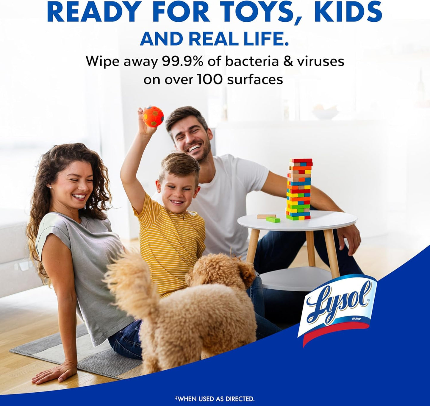 Lysol Disinfecting Wipes Bundle, Picnic Table and Patio Dining Sanitizing Wipes, Portable Outdoor Disinfectant for Camping and Backyard Gatherings, 80 Count (4pk)