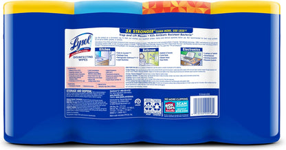 Lysol Disinfecting Wipes Bundle, Picnic Table and Patio Dining Sanitizing Wipes, Portable Outdoor Disinfectant for Camping and Backyard Gatherings, 80 Count (4pk)