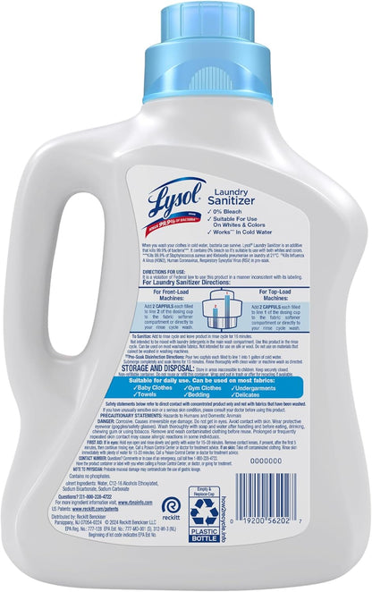 Lysol Laundry Sanitizer Additive – Mindful Home Wellness Booster, Unscented Laundry Additive for Bedroom and Bath Linens
