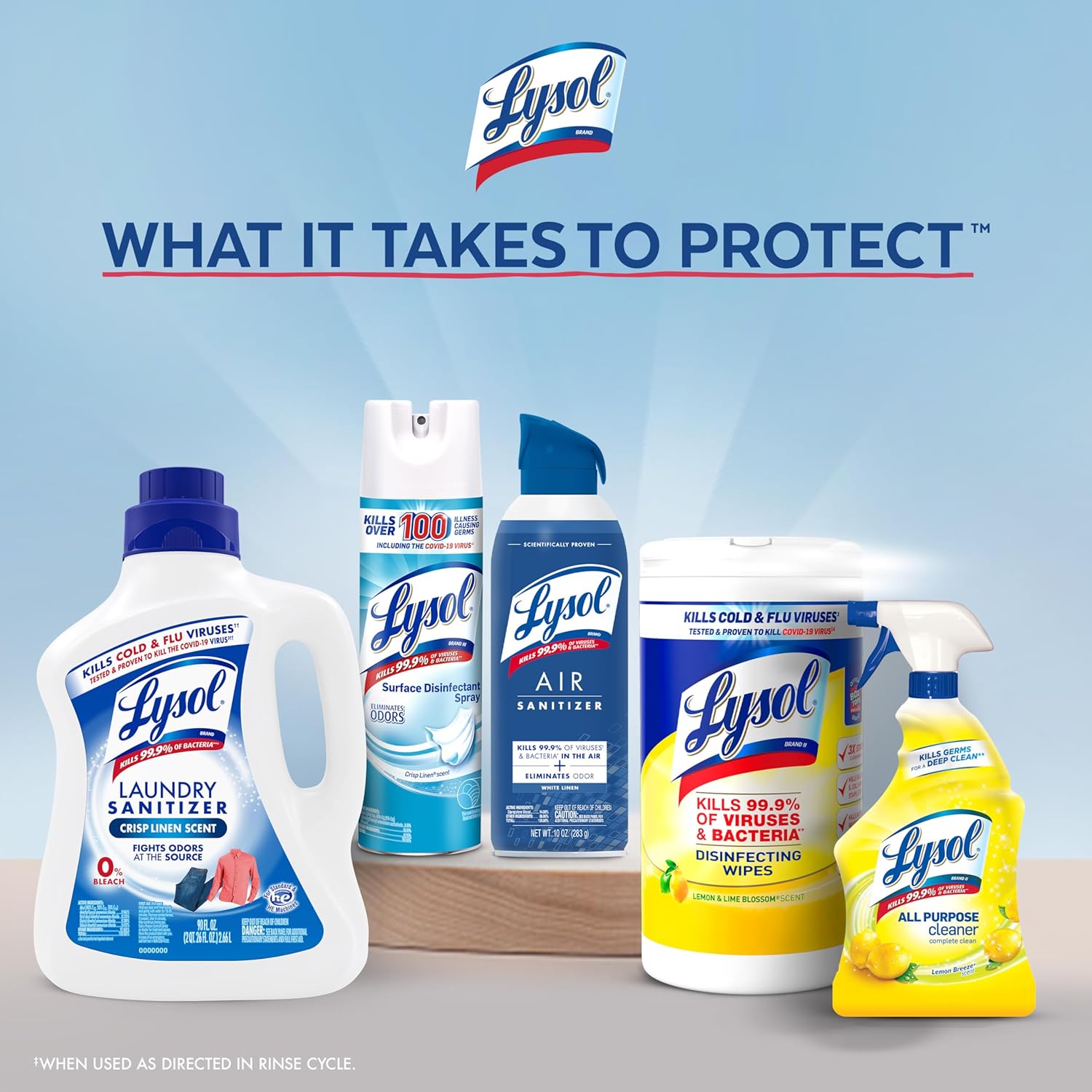 Lysol Laundry Sanitizer – Sensitive-Skin Bacteria Eliminator for Bedding & Pillowcases, Self-Care Laundry Ritual