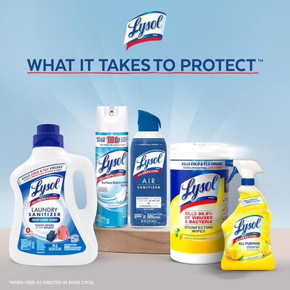 Lysol Laundry Sanitizer – Sensitive-Skin Bacteria Eliminator for Bedding & Pillowcases, Self-Care Laundry Ritual