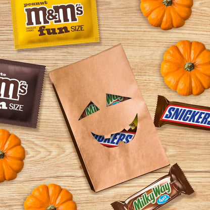 M&M'S, SNICKERS & MILKY WAY Fun Size Chocolate Variety Pack – Family Trick-or-Treat Candy Bowl for Kids' Halloween Night