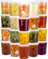 MealContainer Pro Snap-Lid Deli Containers – Farmers Market and Pop-Up Event Storage, 120-Piece Bulk Pack