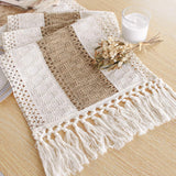 FEXIA Rustic Outdoor Table Runner 72 Inch Length Weather Friendly Boho Decor for Patio Console and Open Air Dining Entertaining
