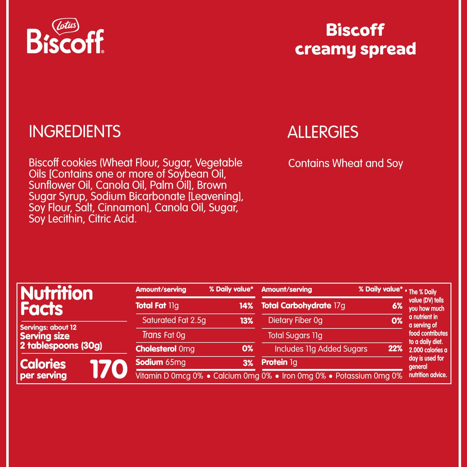 made by finely crushing baked original lotus biscoff cookies to preserve signature flavor