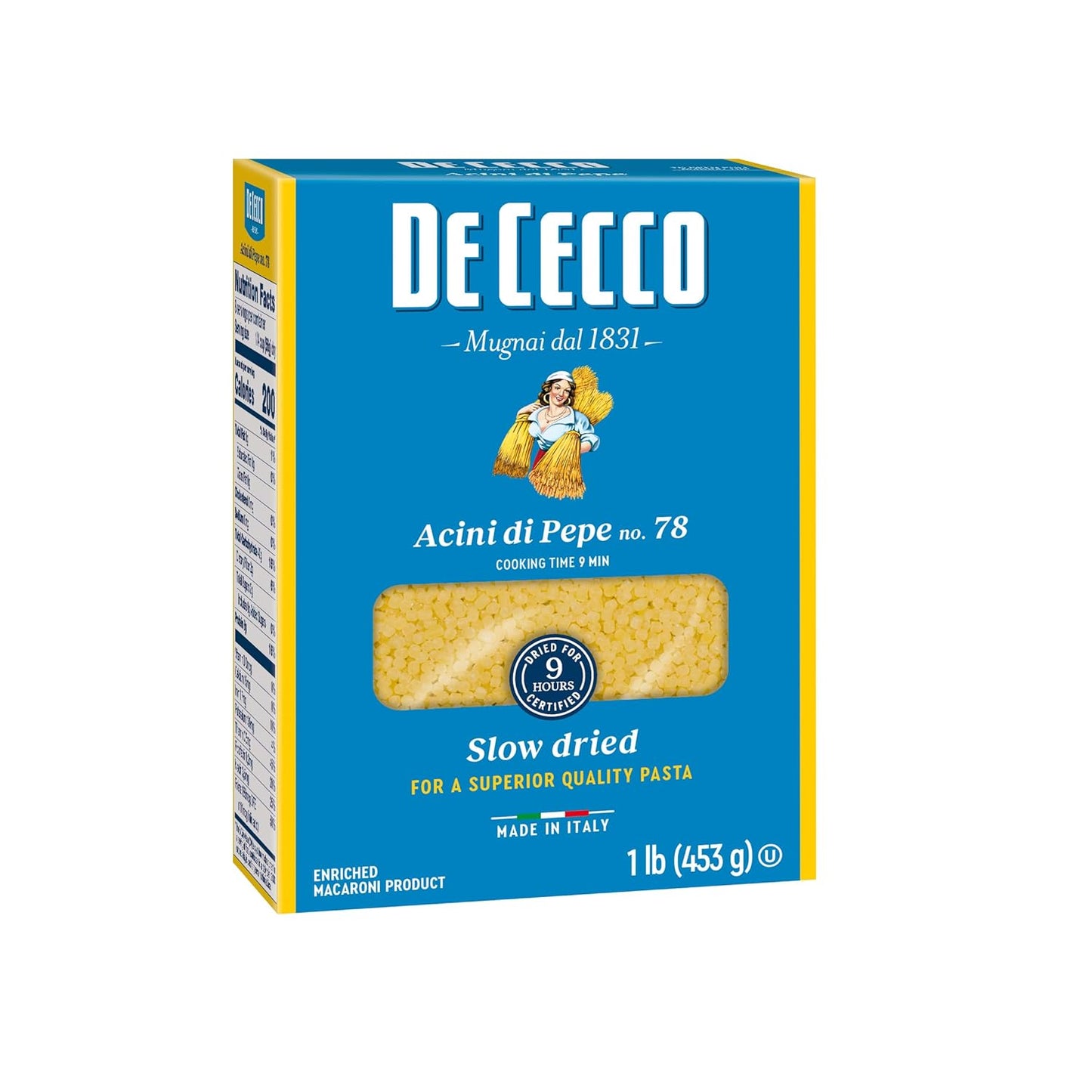 made with 100% semolina and durum wheat