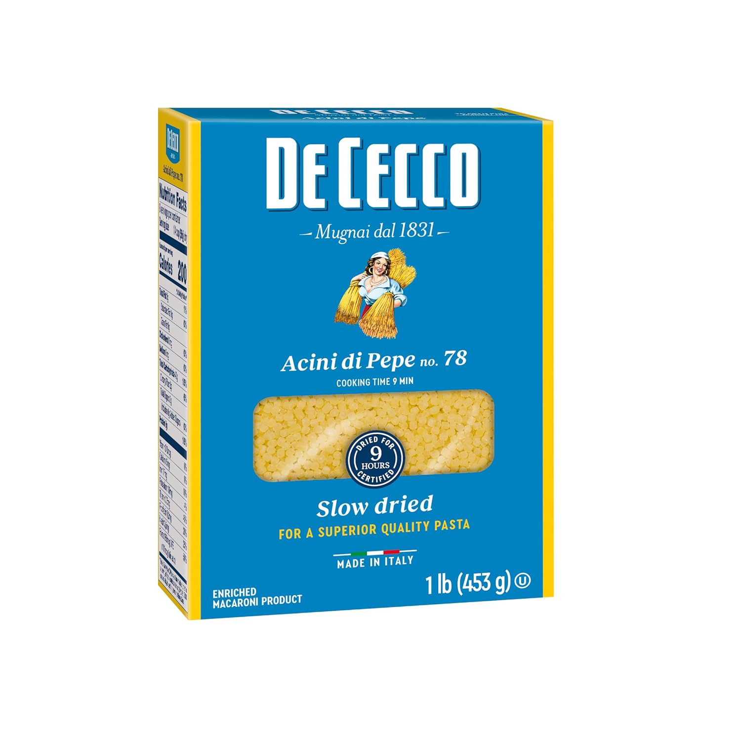 made with 100% semolina and durum wheat