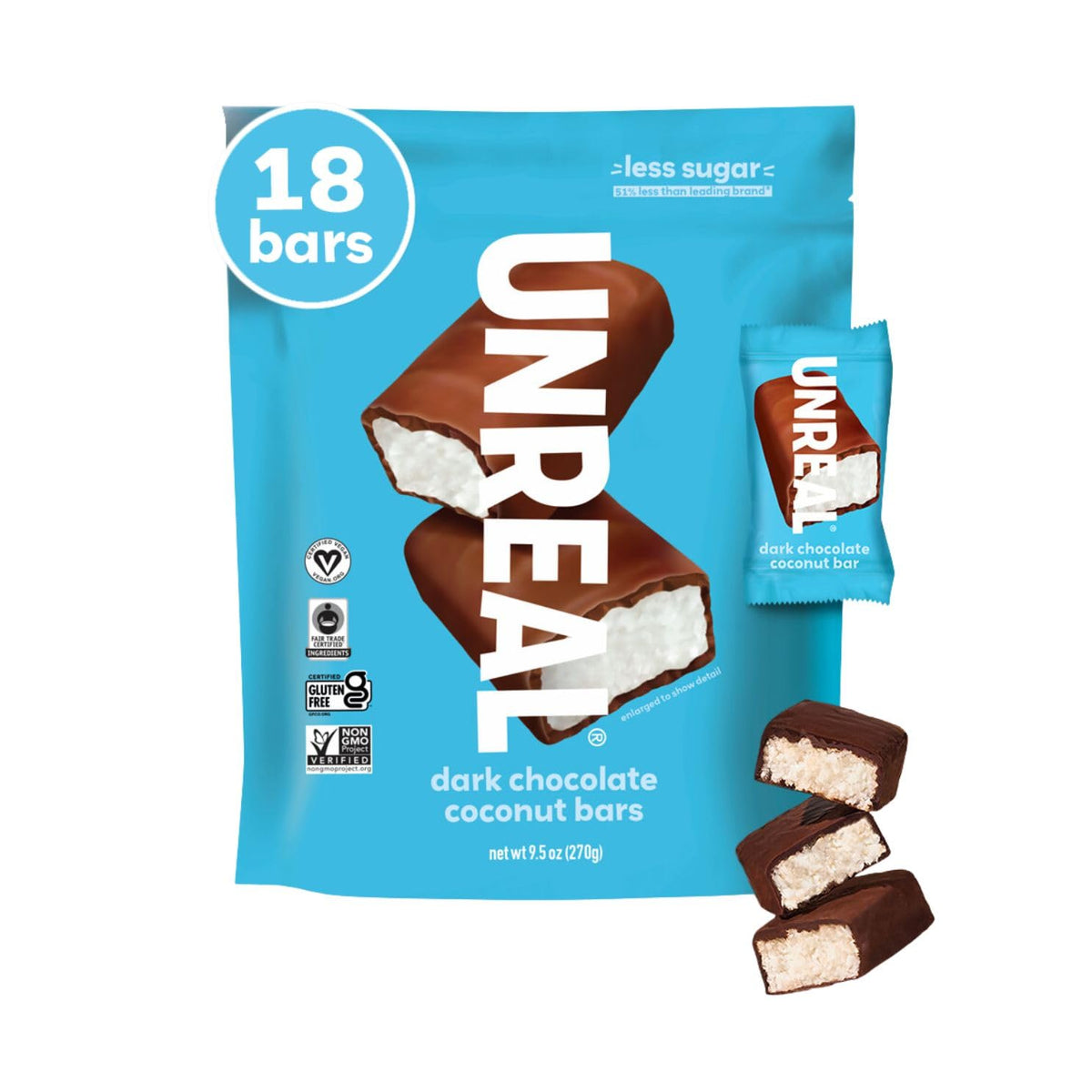 made with only 3 simple ingredients (organic coconut, organic cassava syrup, dark chocolate)