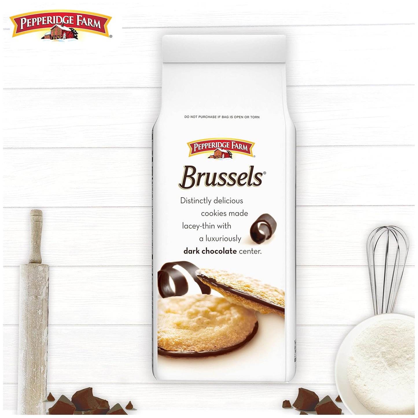 made with premium, carefully selected ingredients and hand-baked by pepperidge farm bakers