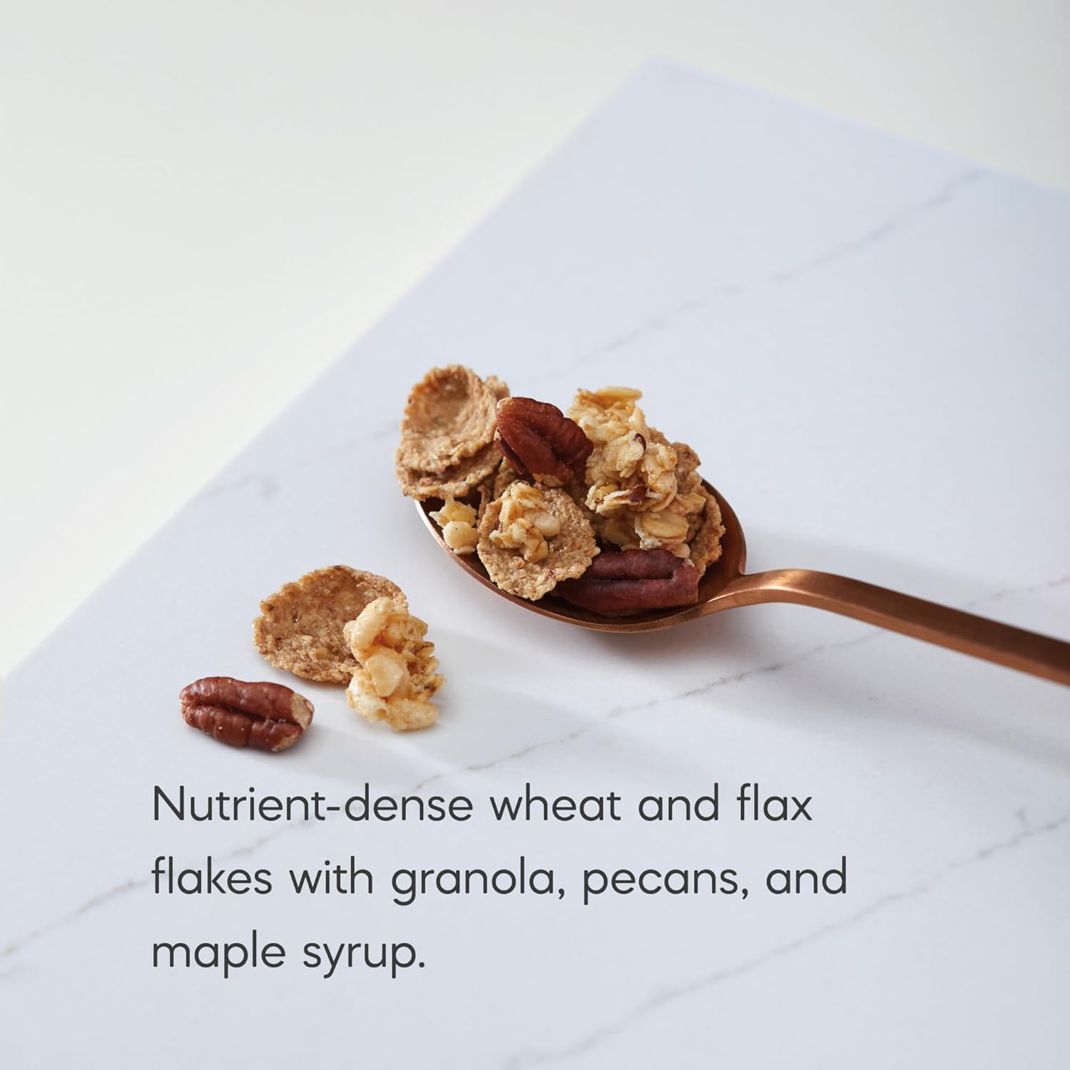 made with real maple syrup and chunks of organic pecans