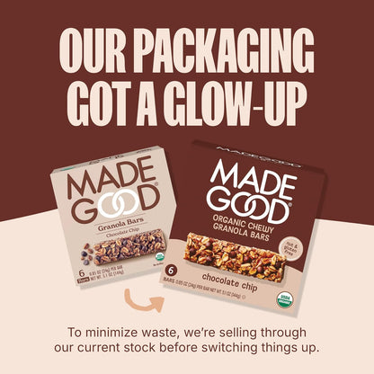 MadeGood Chocolate Chip Granola Bars – Cross Contamination Free School Safe Snack for Nut Allergy Classrooms
