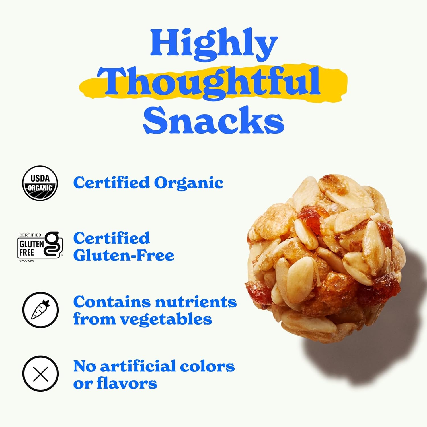 MadeGood Organic Strawberry Granola Bites – Portion-Controlled Hiking Snack for the Trail, 5 Travel Packs