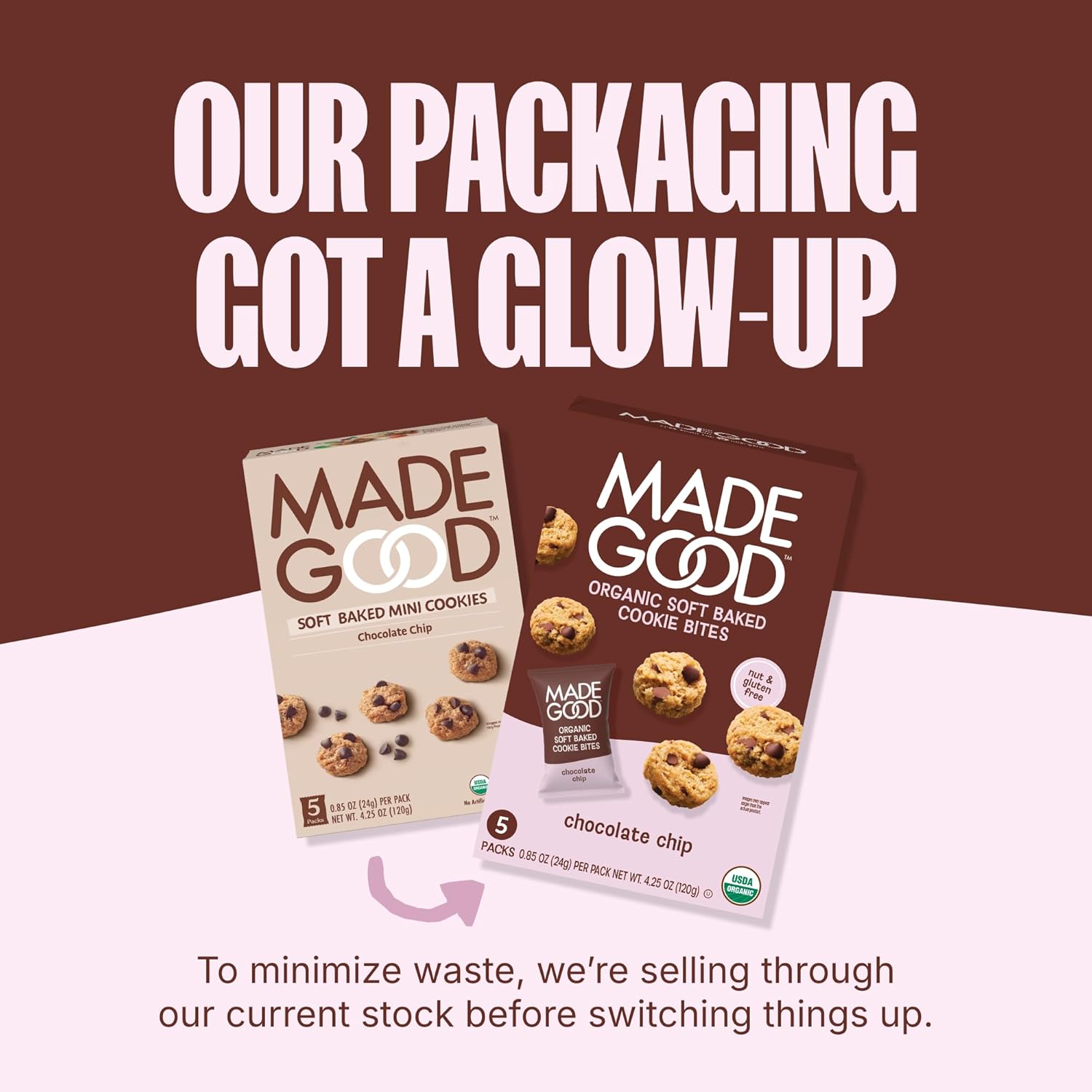 MadeGood Soft Baked Cookies – Wholesome Sweet Snack with Hidden Veggies for Mindful Snacking, 30 Count