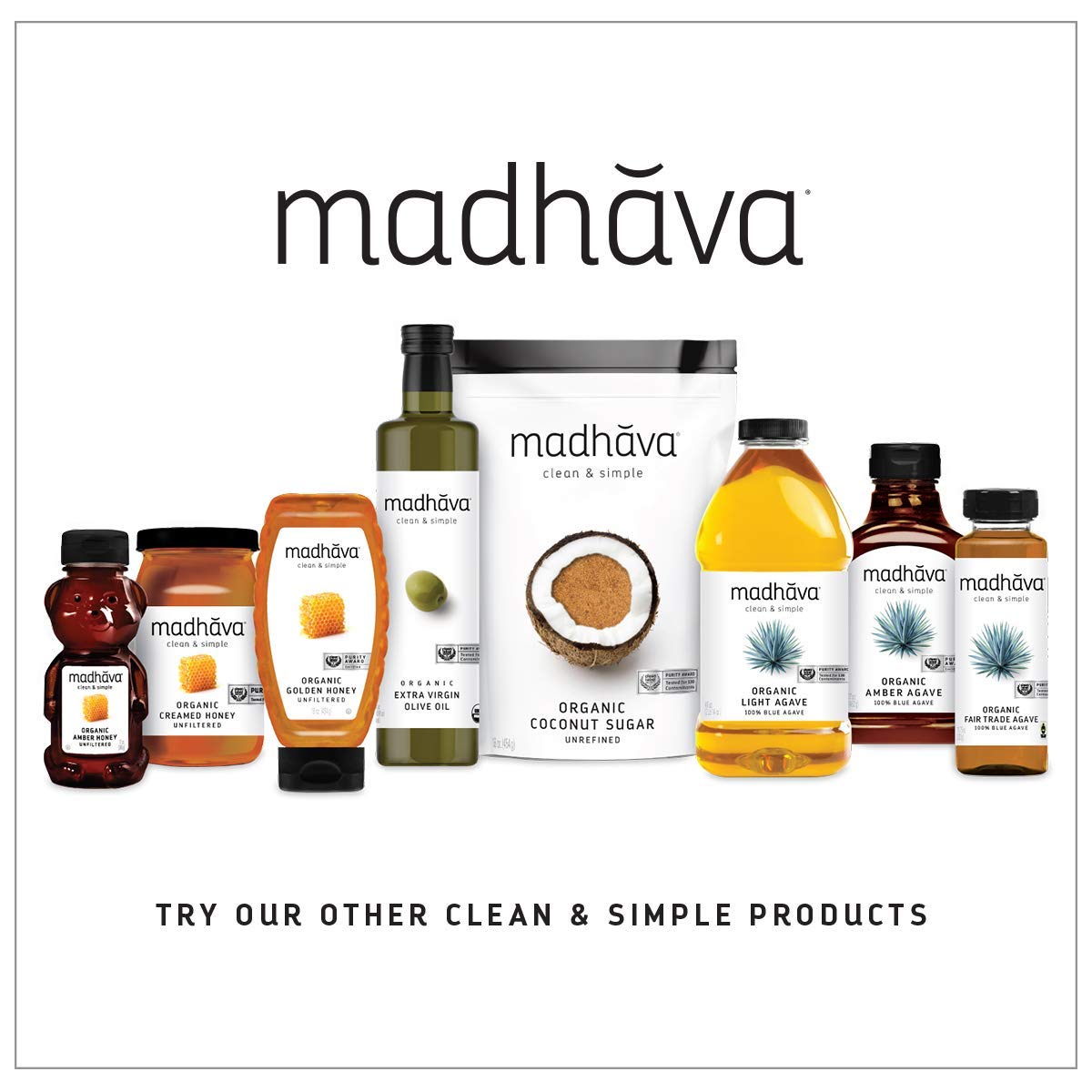 MADHAVA Organic Coconut Sugar – Clean Label Project Verified Sugar for Trust Focused Home Kitchens