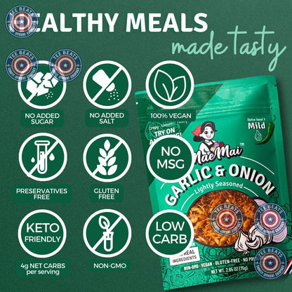 MaeMai MILD Spice – Clean-Label Umami Crisps for Mindful Meal Prep, Guilt-Free Ramen Topper