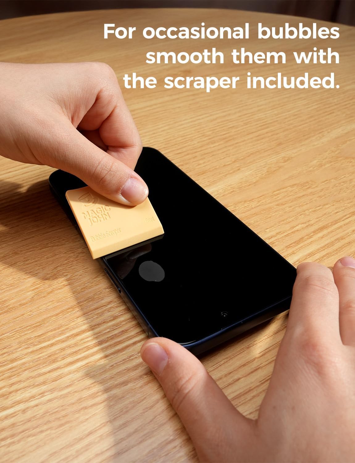 MAGIC JOHN 2 Pack iPhone 15 Pro Screen Protector – Minimalist Auto-Align Tempered Glass for Clean, Clutter-Free Setup