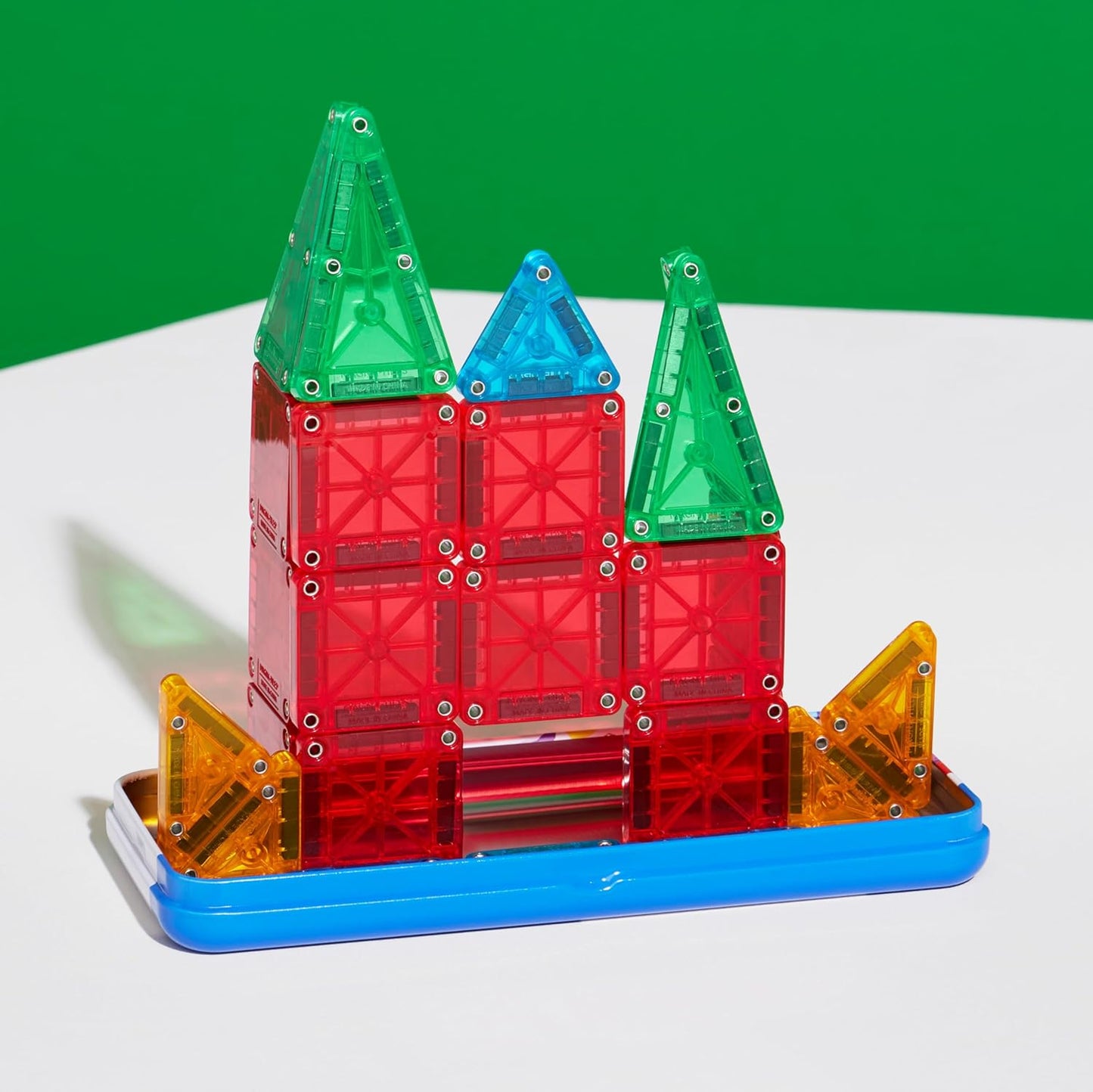 MAGNA-TILES microMAGS 26-Piece Set – Non-Toxic MABS Plastic Tiles with Safety Rivets for Worry-Free Toddler Play
