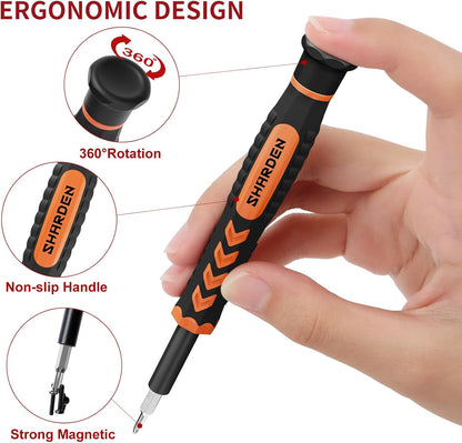 magnetic driver tip for secure screw retention