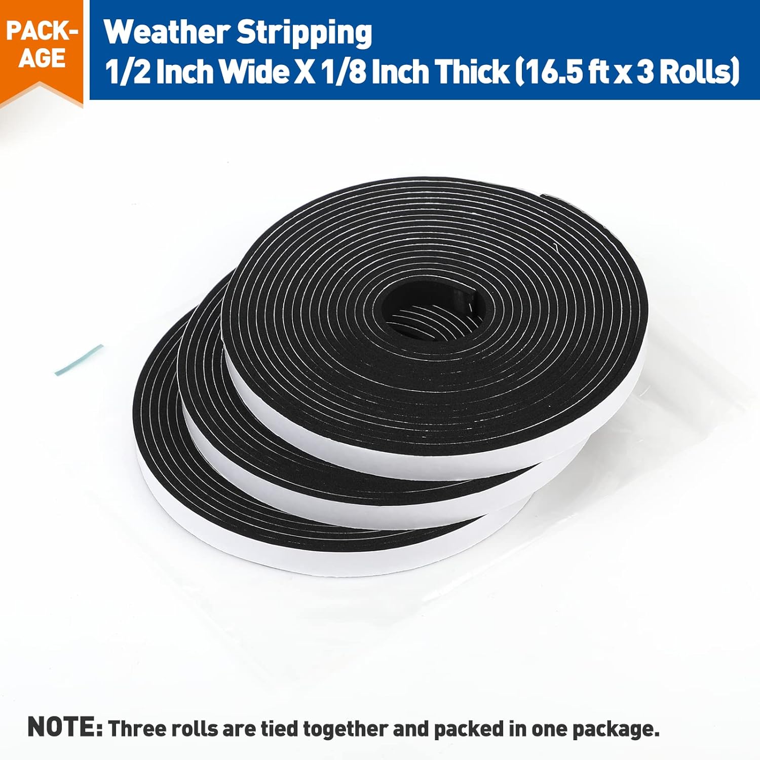 MAGZO Weather Stripping – All-Weather RV and Mobile Home Door Seal, -50°C to 150°C Foam Tape