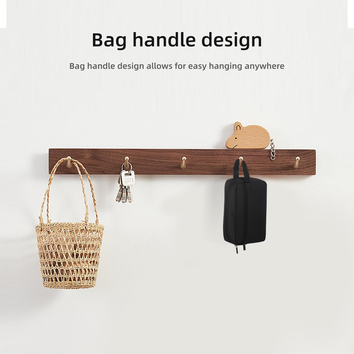 main large-capacity compartment plus a separate side zippered pocket for small items