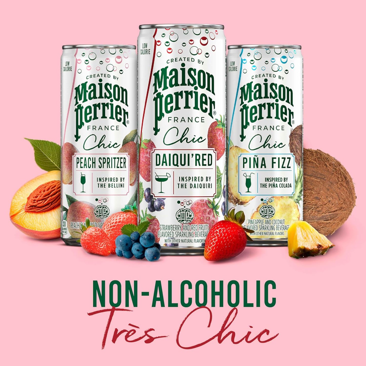 Maison Perrier Chic Non-Alcoholic Cocktail Pack – Calming Evening Ritual for Self-Care Nights
