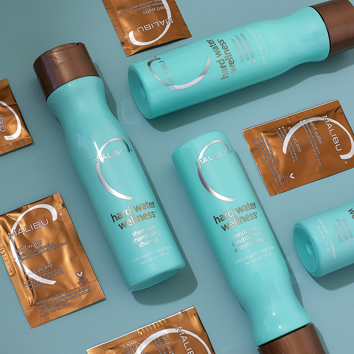 Malibu C Hard Water Wellness Conditioner - Vegan Moisture Restoring Treatment for Mindful Nightly Hair Routines