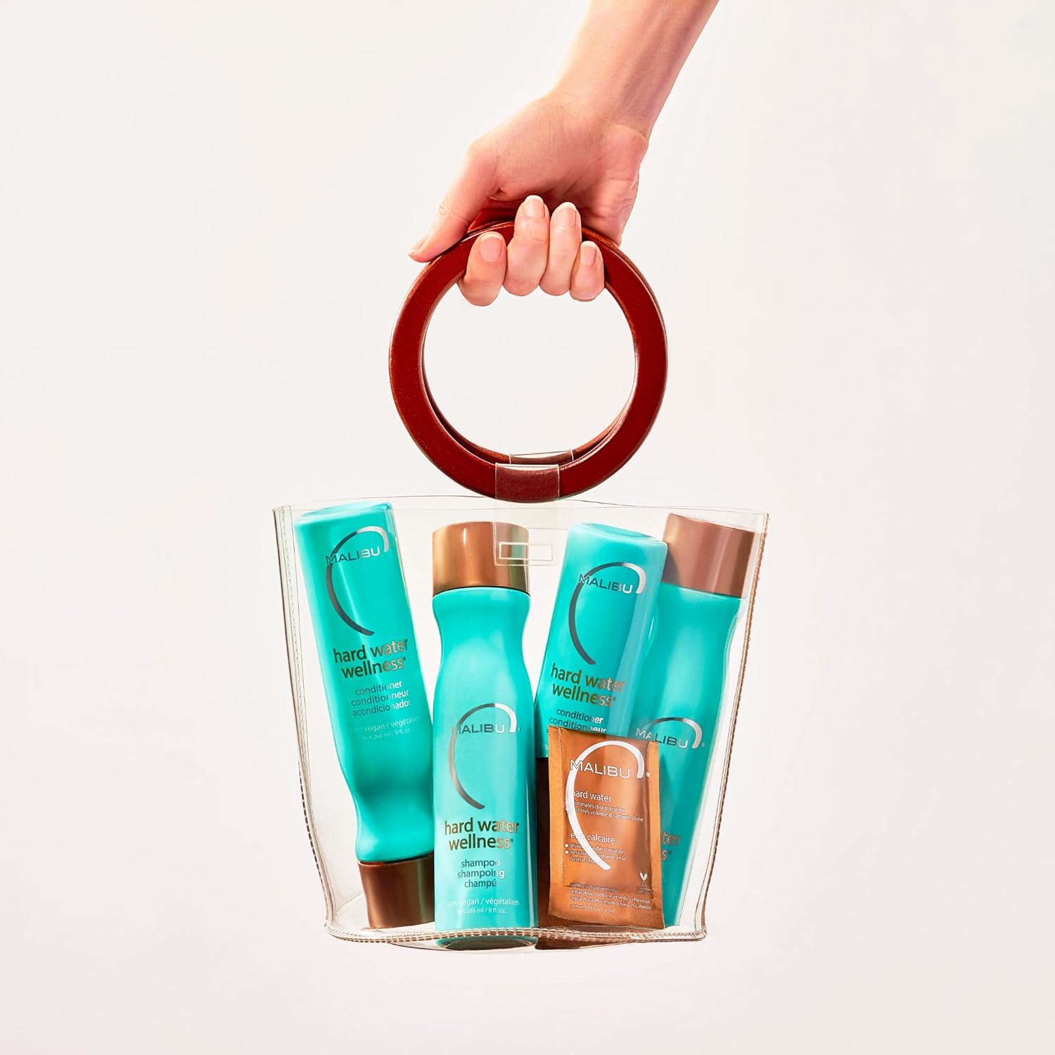 Malibu C Hard Water Wellness Remedy - Premium Salon-Quality 3-Step System for Elevated Vanity Display