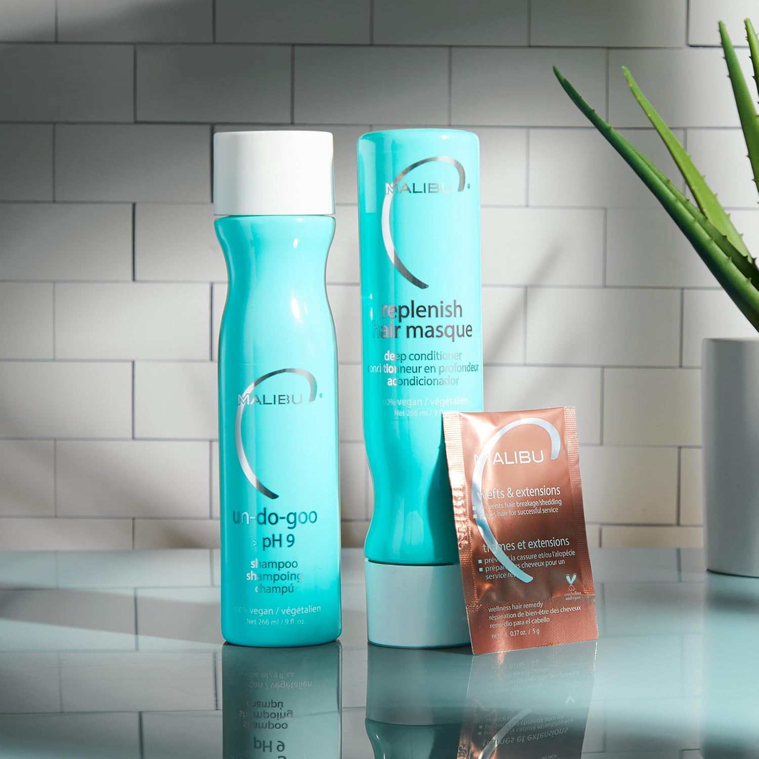 Malibu C Replenish Hair Masque – Clean-Ingredient Deep Conditioner Safe for Sensitive Scalps