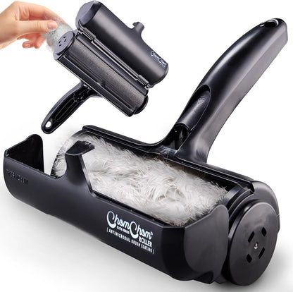 manual rolling mechanism with built-in hair collection receptacle