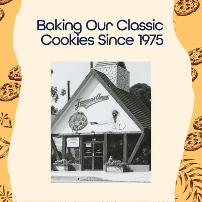 manufactured by ferrero under the established famous amos brand