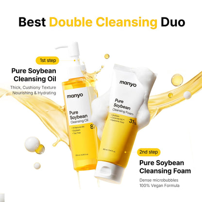 MANYO Pure Cleansing Oil – Plant-Based Oil Cleanser for Calming Pre-Bedtime Skincare