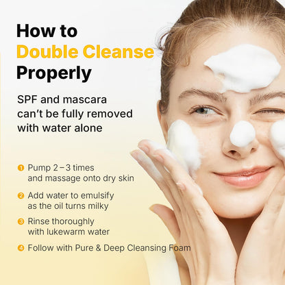 MANYO Pure Cleansing Oil – Plant-Based Oil Cleanser for Calming Pre-Bedtime Skincare
