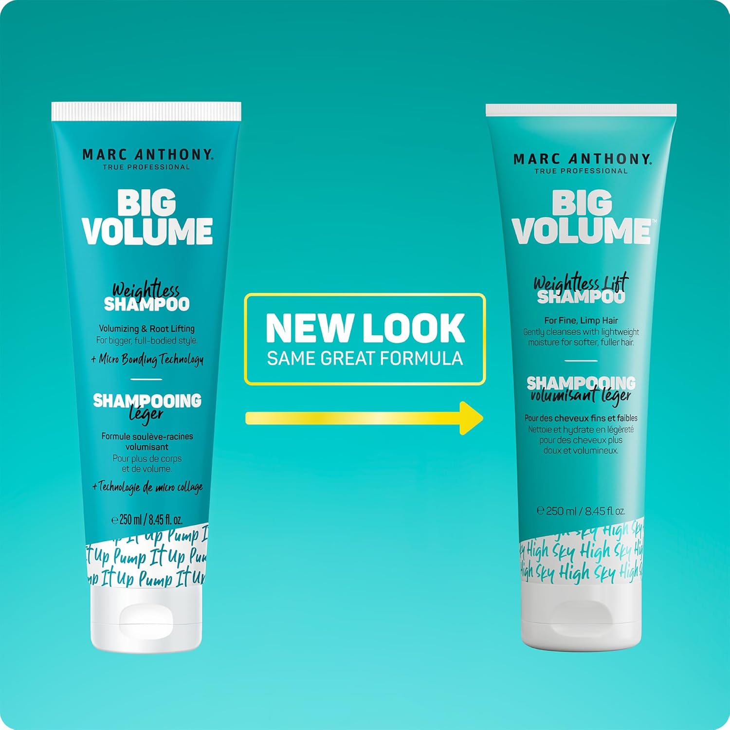 Marc Anthony Big Volume Shampoo & Conditioner Set – Streamlined Hair Care for an Uncluttered Vanity