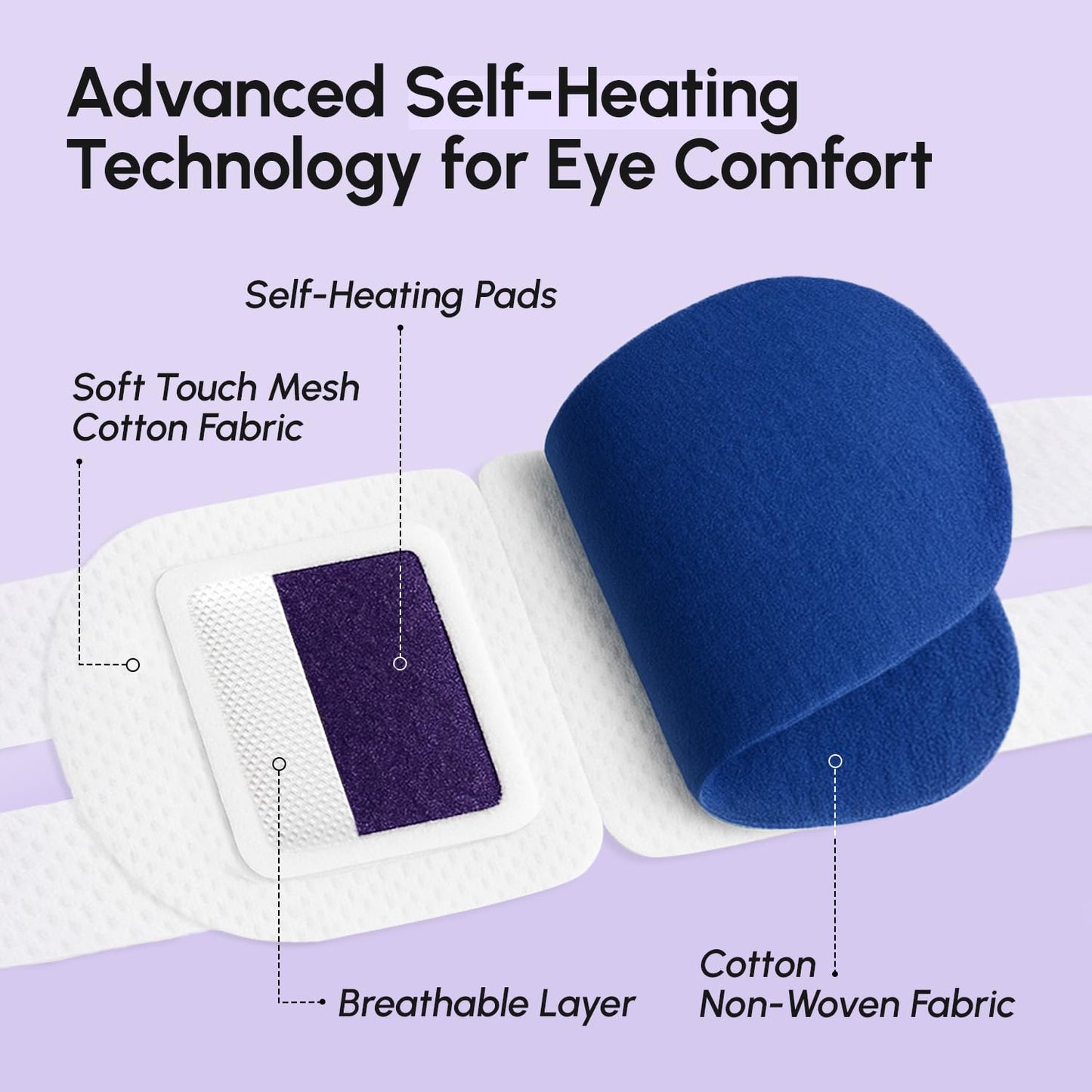 MAREE Heated Eye Compress for Sleep Routine and Bedtime Aromatherapy – Calming Lavender Steam Mask for Women