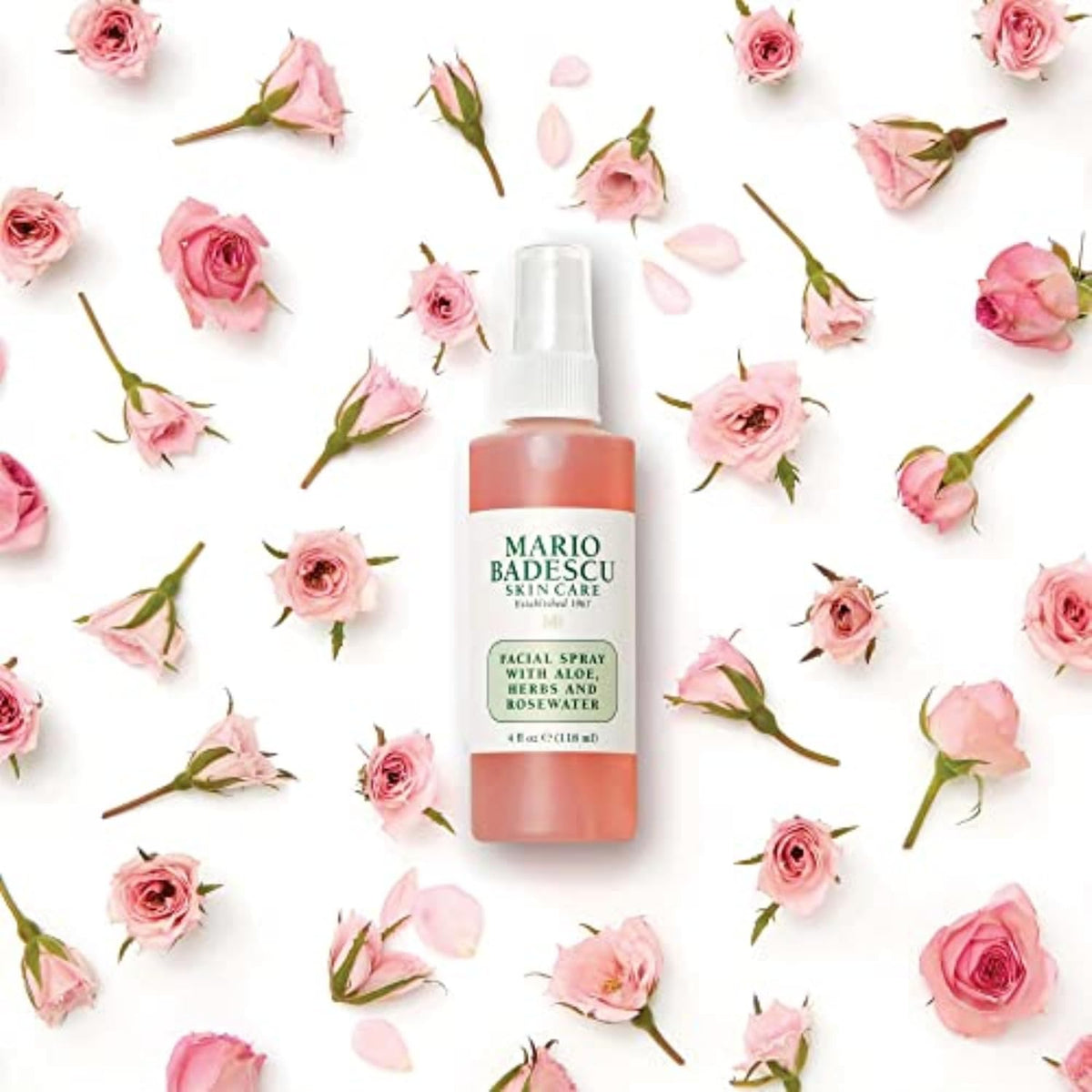 Mario Badescu Facial Spray with Aloe, Herbs and Rose Water – Nightly Wind-Down Toner Mist for Restorative Skin Rituals