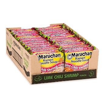 Maruchan Ramen Chicken, Instant Ramen Noodles for Kids Lunchboxes, 3-Minute Ready to Eat Meals with Built-In Seasoning Packets (24 Count)