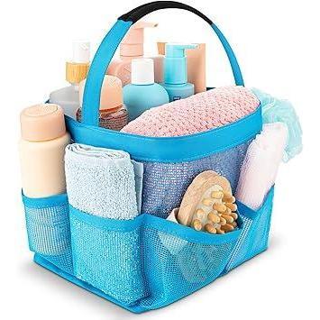 Masirs Nylon Shower Tote - Streamlined Caddy That Helps Travelers Stick to a Packing Checklist Every Trip