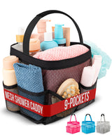 Masirs Nylon Shower Tote - Streamlined Caddy That Helps Travelers Stick to a Packing Checklist Every Trip
